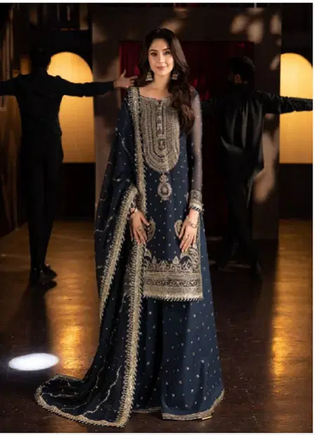 Tew Georgette With Embroidery Work Plazzo Suits Collections